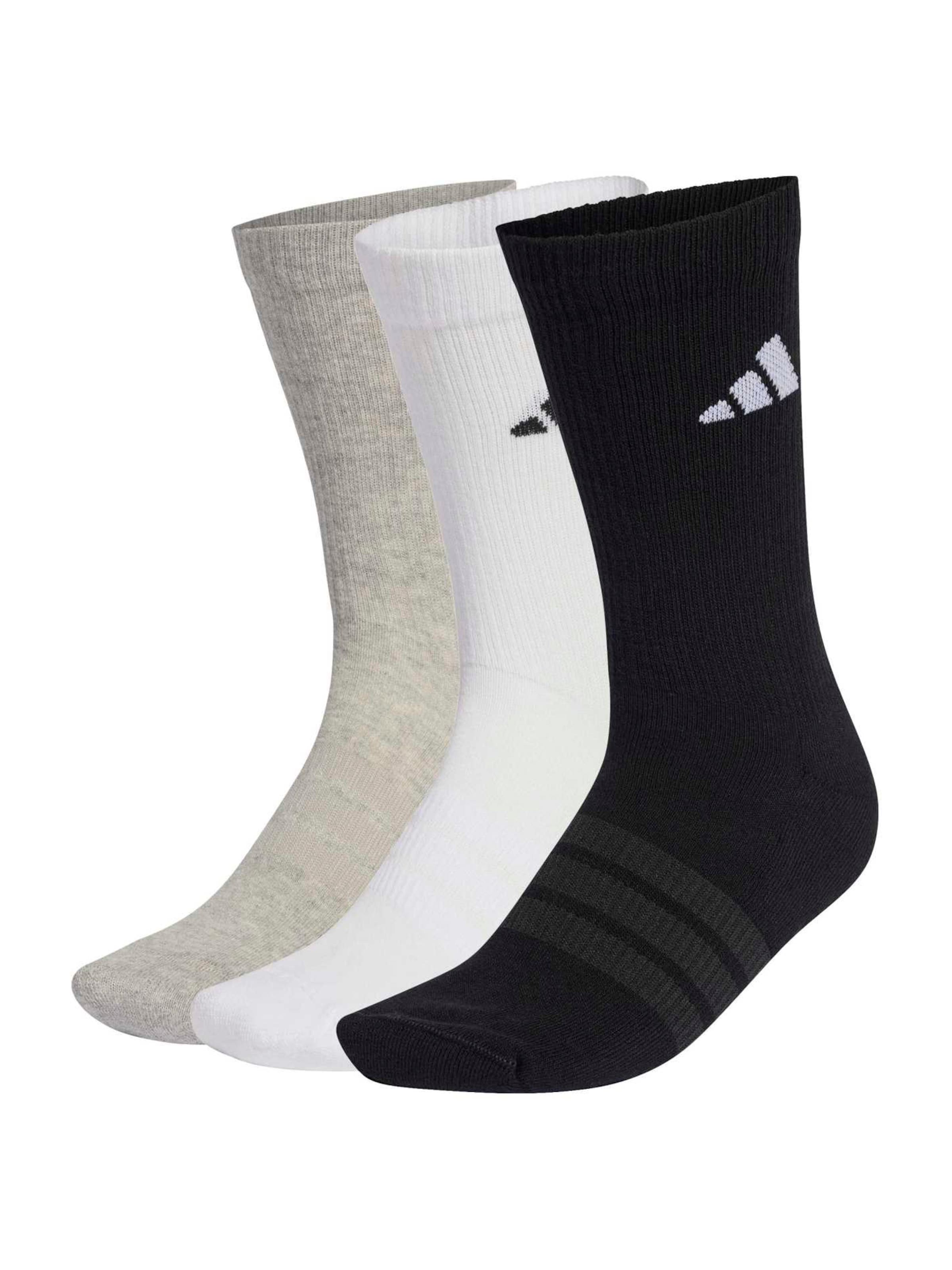 

Adidas Performance Спортивные носки 'Ess' в крапчатом бежевом, черном и белом цветах
