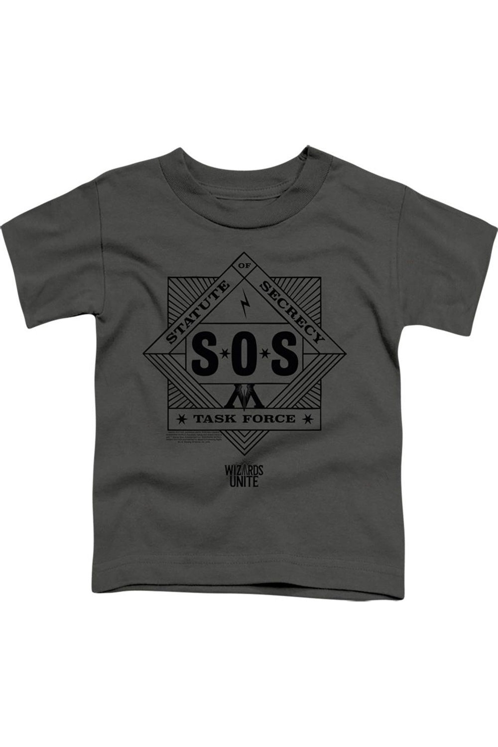 

Футболка с коротким рукавом Harry Potter Wizards Unite для детей, SOS Task Force Gildan, Charcoal