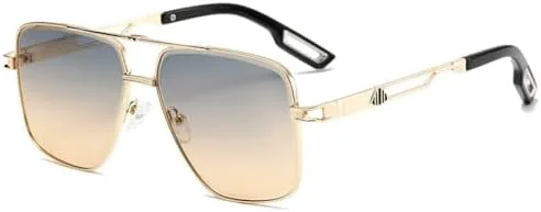 

Модные солнцезащитные очки с градиентными линзами, увеличенного размера, для женщин, винтажные солнцезащитные очки в стиле ретро с металлической оправой MTZJH, C2