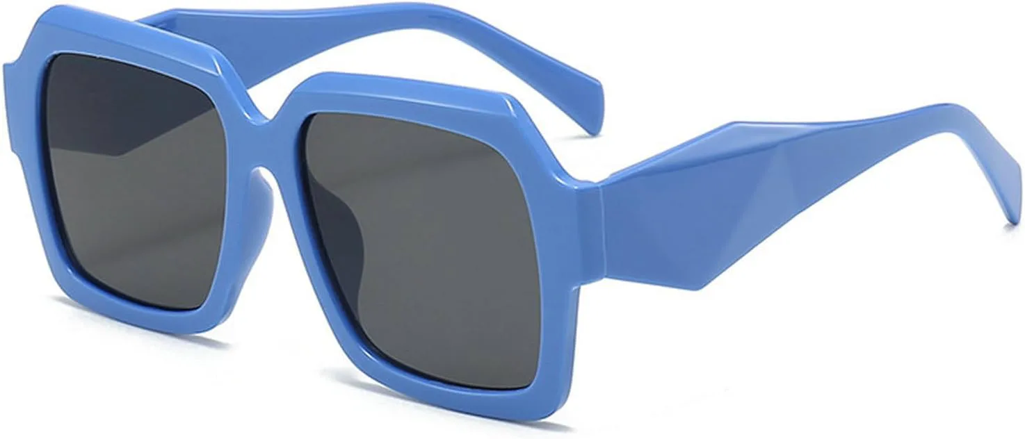 

Большие квадратные солнцезащитные очки для женщин в стиле ретро, ​​роскошные солнцезащитные очки больших размеров с защитой от УФ-излучения UV400 mincl, C2