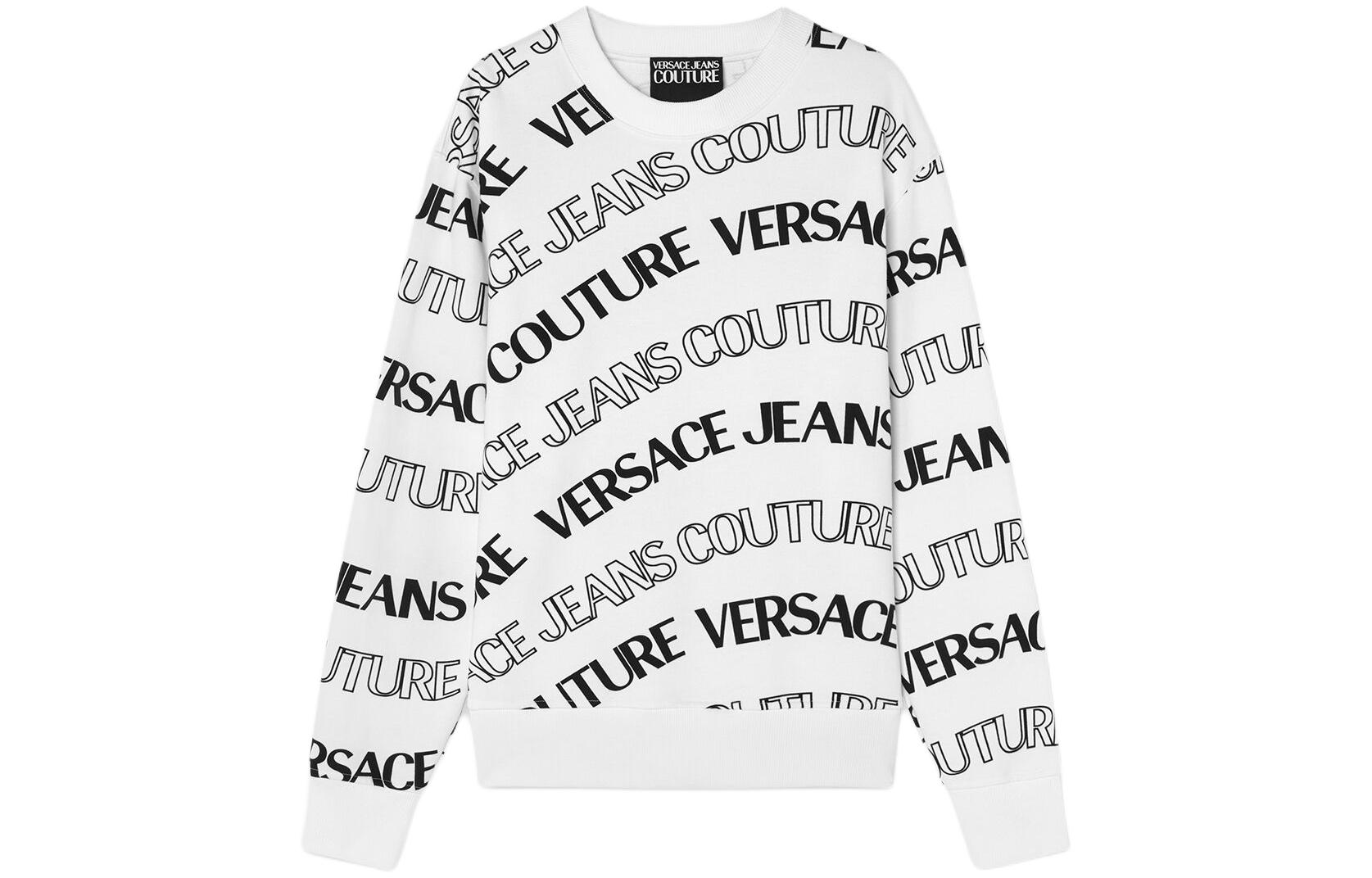 

VERSACE JEANS COUTURE Толстовка SS24 мужская белая, Белый, VERSACE JEANS COUTURE Толстовка SS24 мужская белая