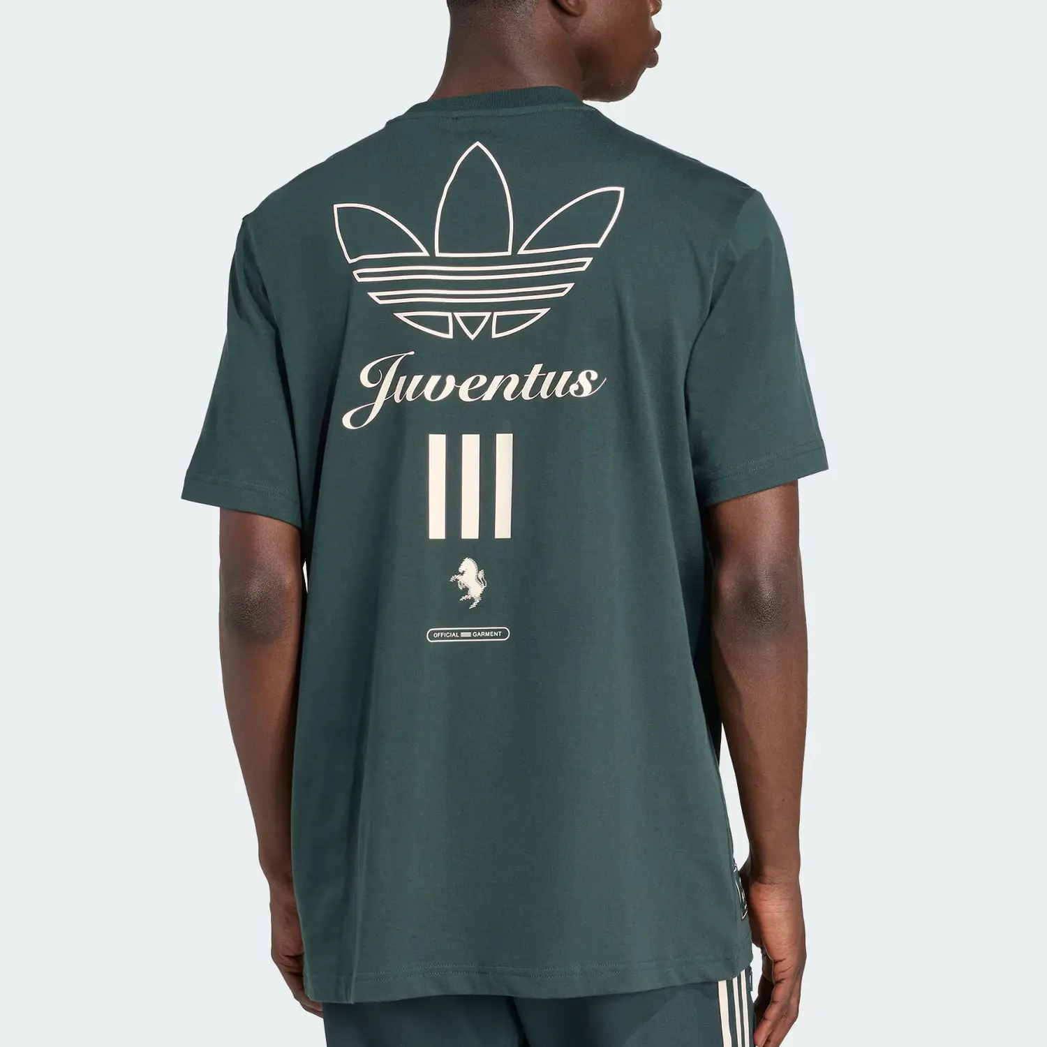 Футболка Juventus Terrace Icons Adidas Originals, темно-зеленый — фото 3