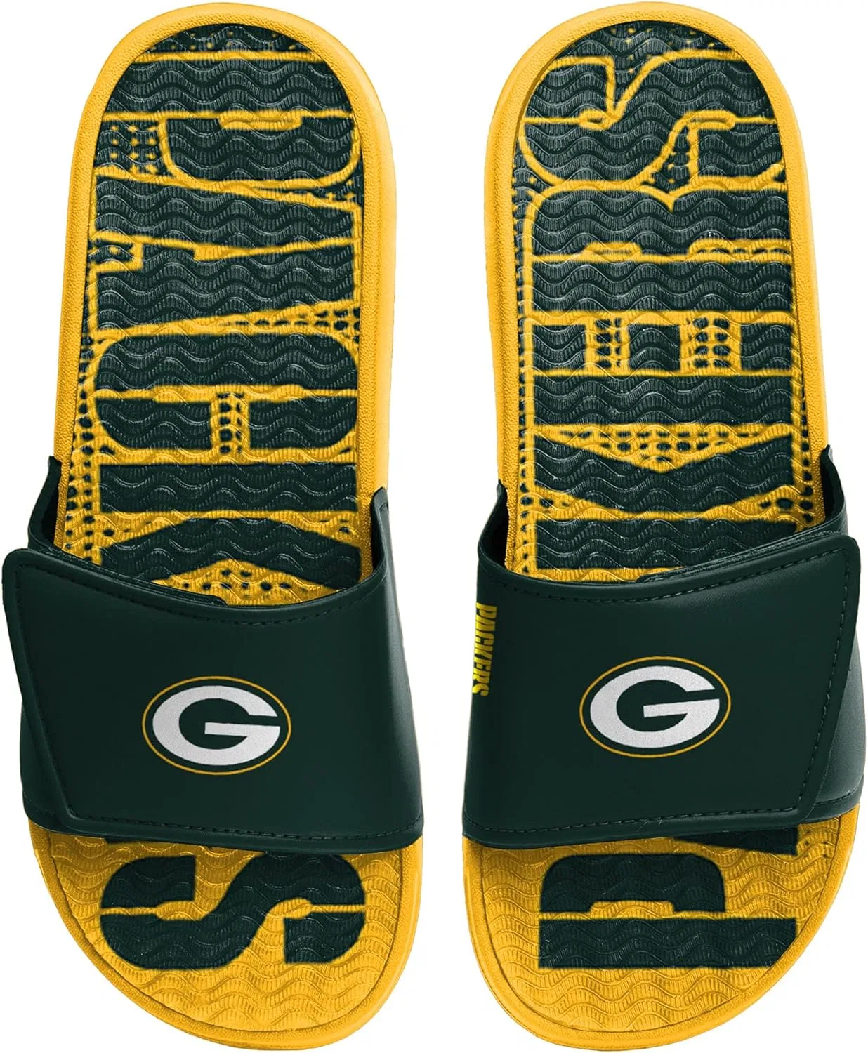 Мужские спортивные тапочки FOCO Legacy Velcro Sport Slide New York Giants Legacy Sport с застежкой-липучкой - размер Large, Gradient Wordmark — фото 2