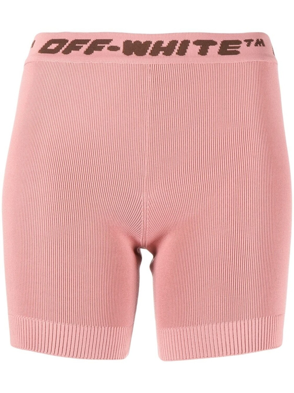 

Off-White облегающие шорты с логотипом, розовый