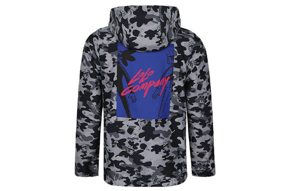 Куртка neo m radio w wb camouflage hooded sports jacket black Adidas, черный — фото 2