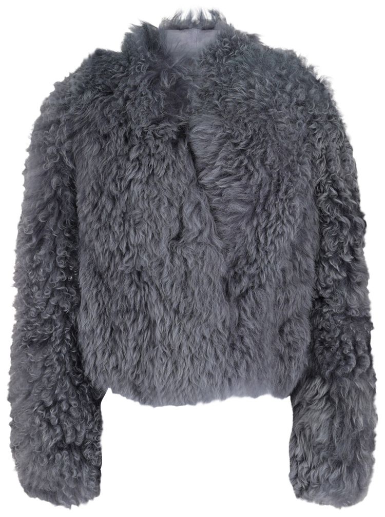 

Укороченная куртка Ferragamo из овчины, серый