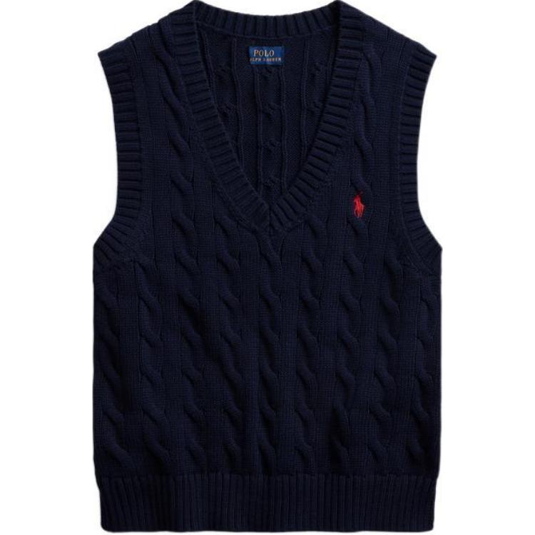 Polo Ralph Lauren Вязаный свитер SS22 женский синий — фото 3