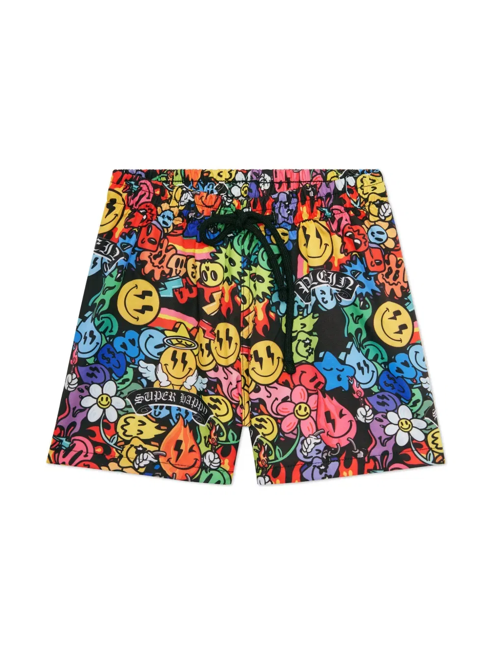 Плавки с принтом улыбки Philipp Plein Junior, красный