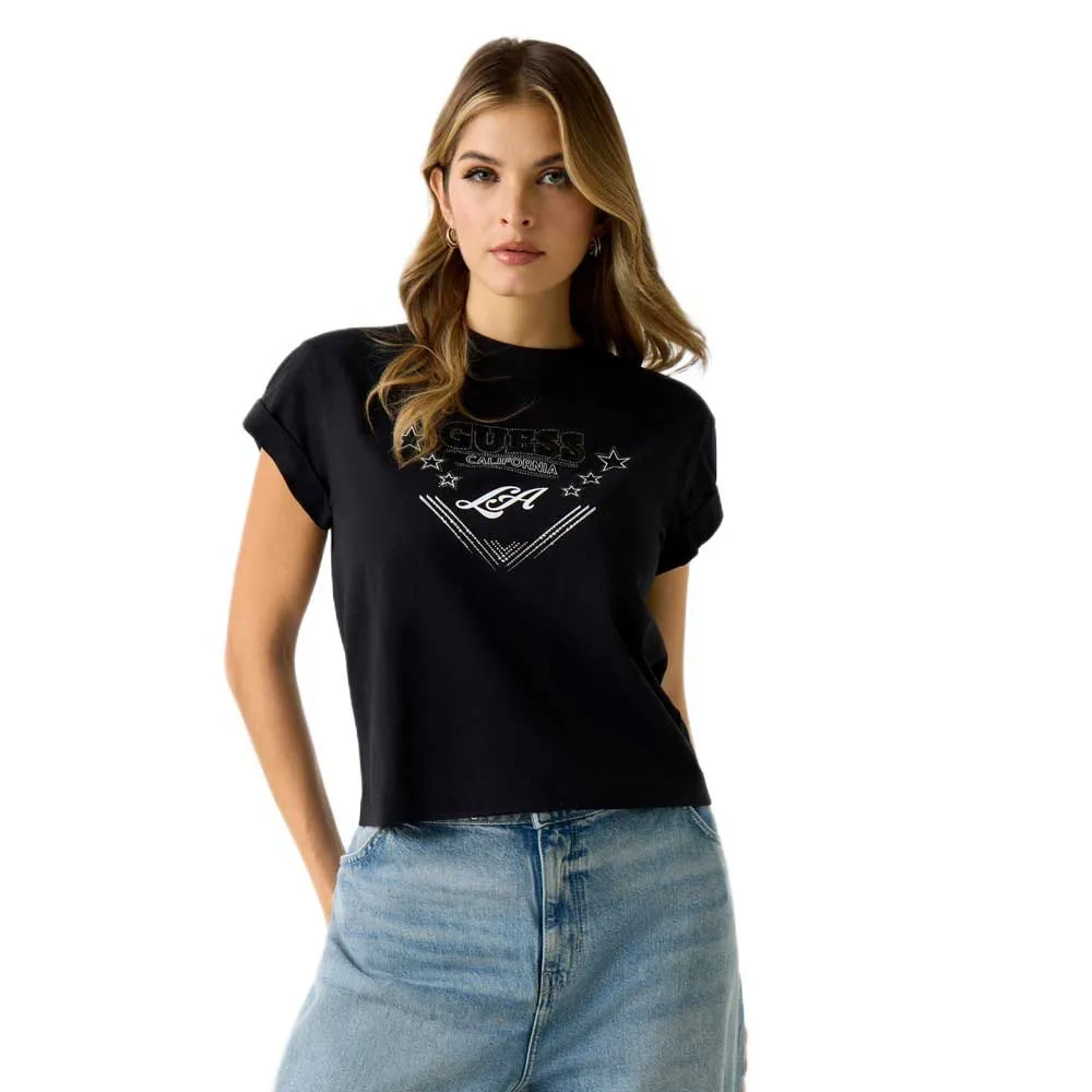 

Футболка с коротким рукавом Guess Stars, черный