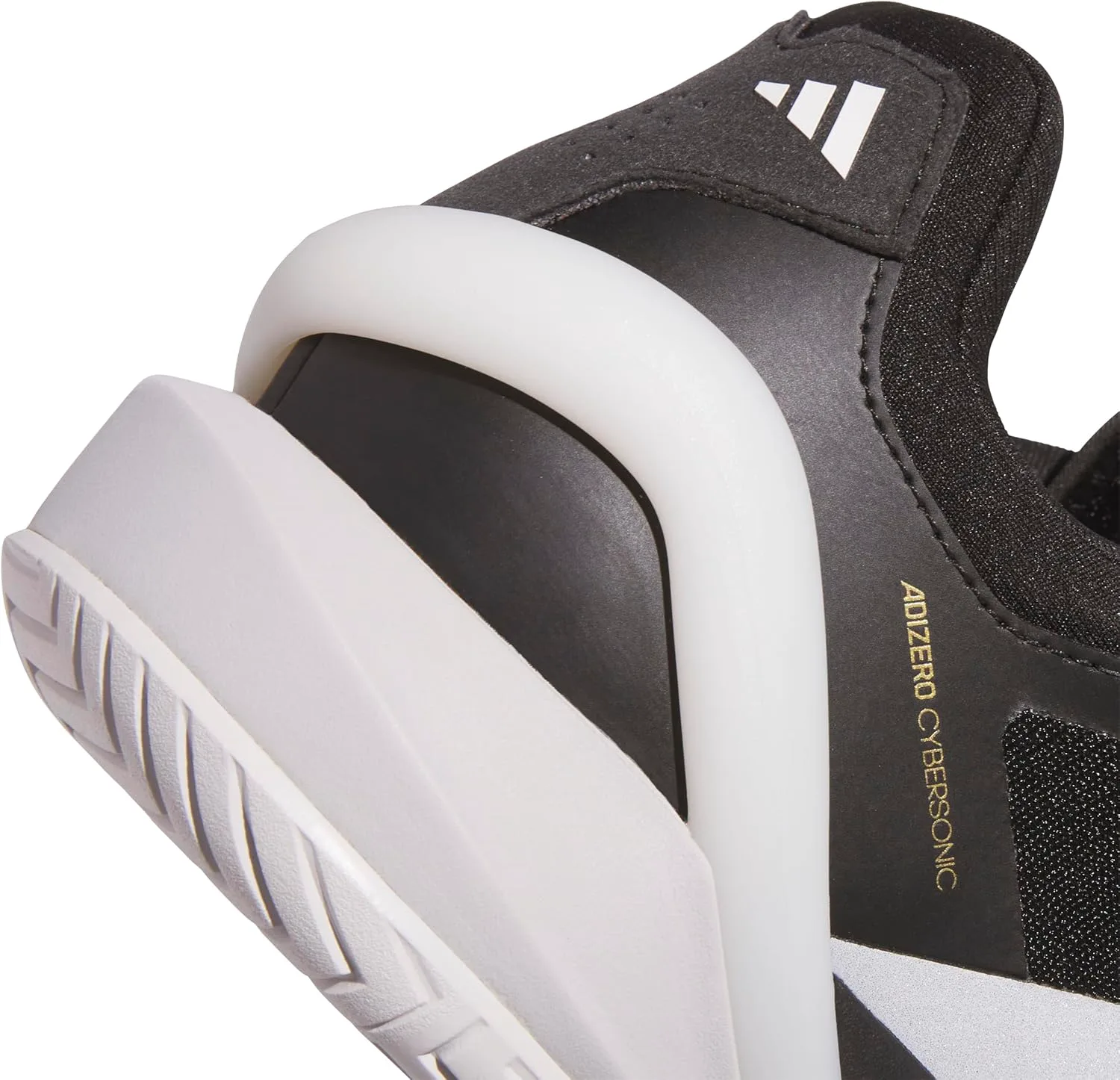 Мужские теннисные кроссовки Adidas Adizero Cybersonic 2 - черные, черный/металлик — фото 3