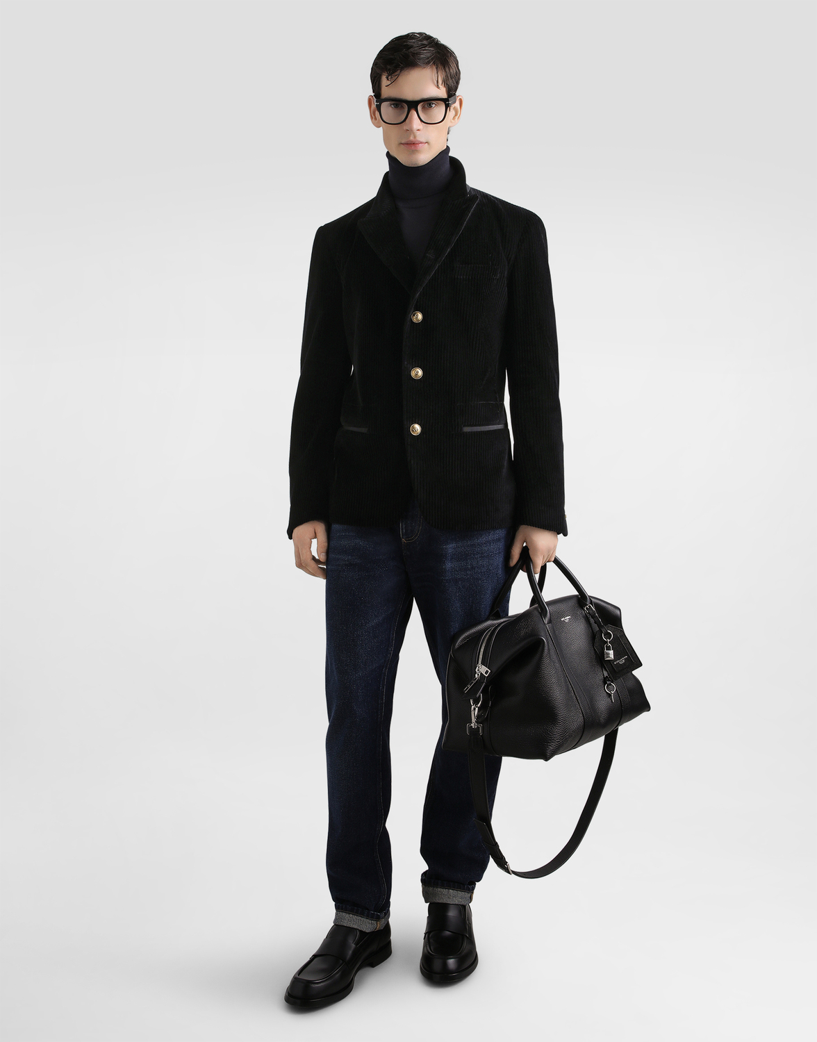 Классические джинсы из денима Dolce & Gabbana, мультиколор — фото 2