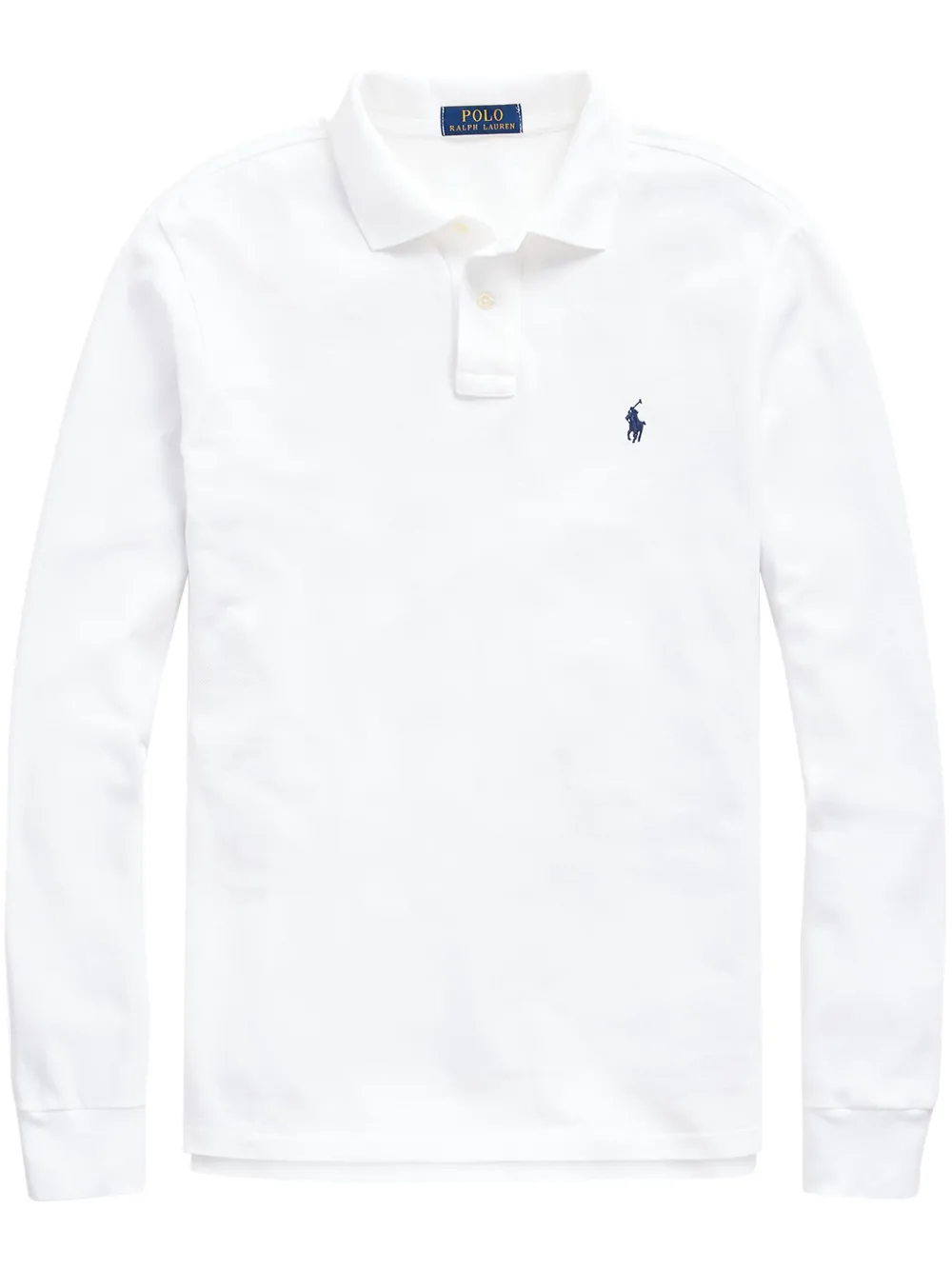 

Рубашка поло с длинными рукавами и логотипом POLO RALPH LAUREN, белый