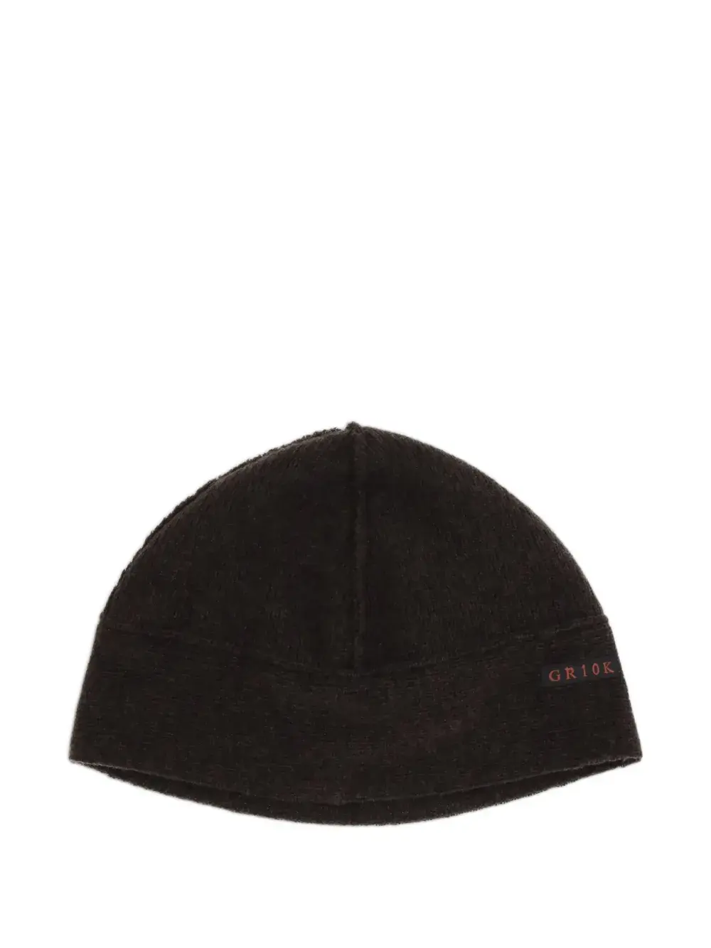 

Шерстяная шапка с логотипом Gr10K, коричневый