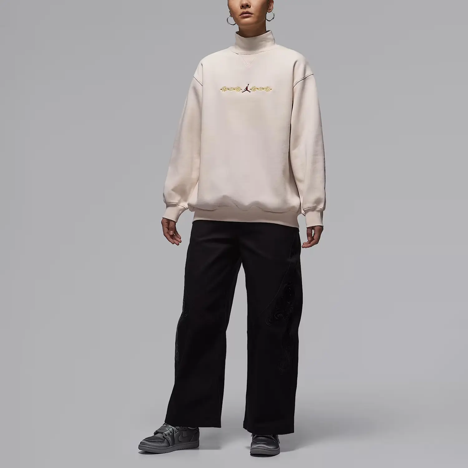 Толстовка Flight Fleece FW25 для женщин Jordan, розовый белый — фото 3