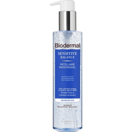 

Bioderma Biodermal Sensitive Balance Мицеллярный очищающий гель - Очищение лица с гиалуроновой кислотой - Для чувствительной кожи - 200 мл