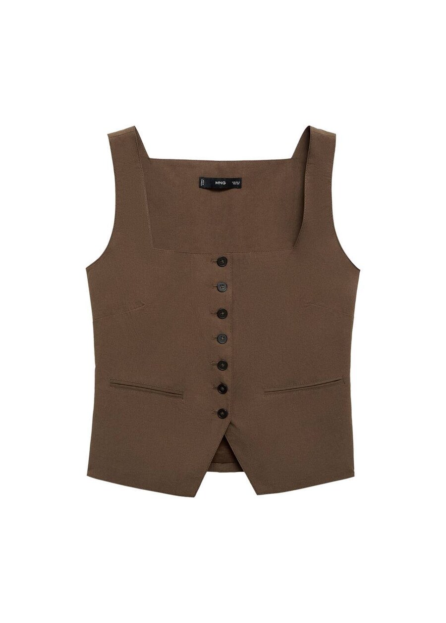 

Жилет MANGO Huga, Brown