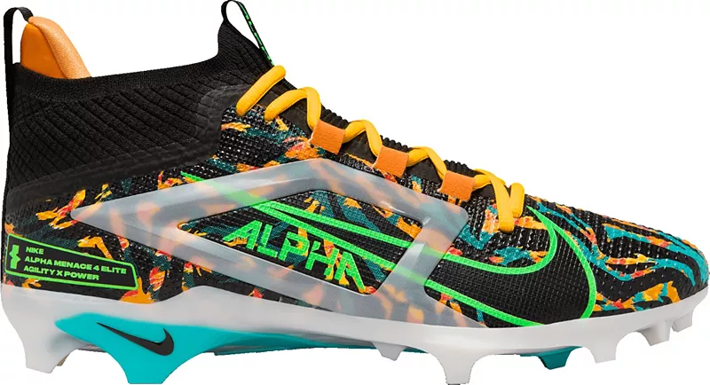 

Мужские футбольные бутсы Nike Alpha Menace 4 Elite TK, черный/зеленый
