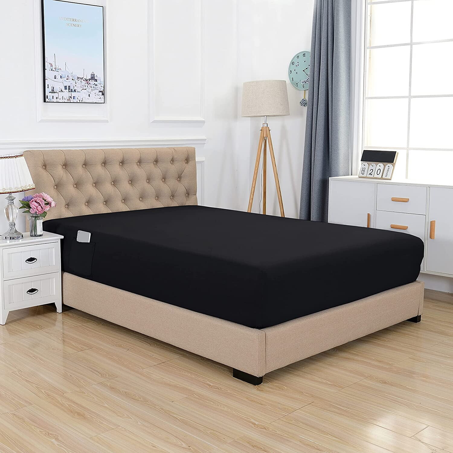 

Простыня Elegant Comfort Queen Black, черный