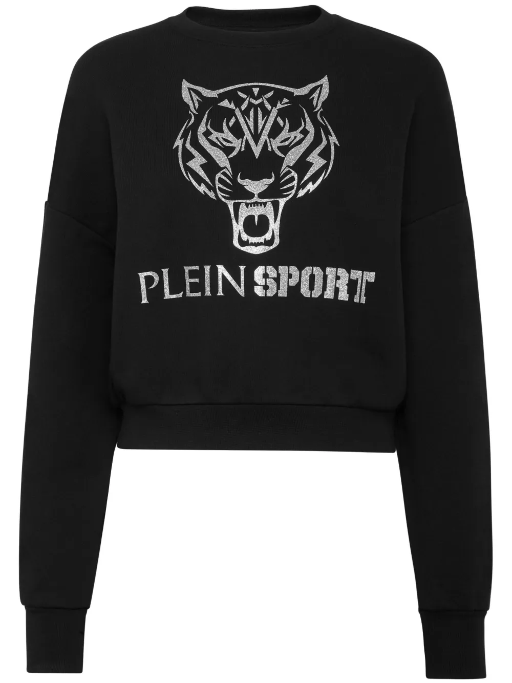 

Укороченная толстовка с принтом Plein Sport, черный
