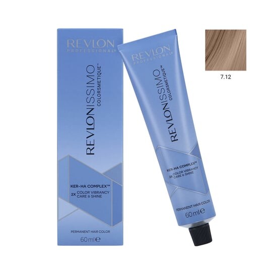 

Профессиональная краска для волос 7.12, 60 мл REVLON REVLONISSIMO COLORSMETIQUE, Revlon Professional