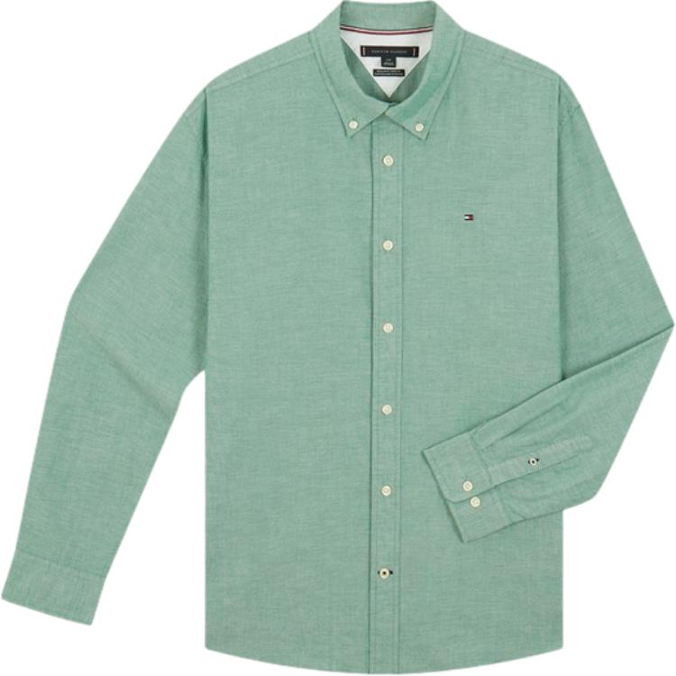 

Рубашка мужская Lapel Moderate Others Tommy Hilfiger, зеленый l4f