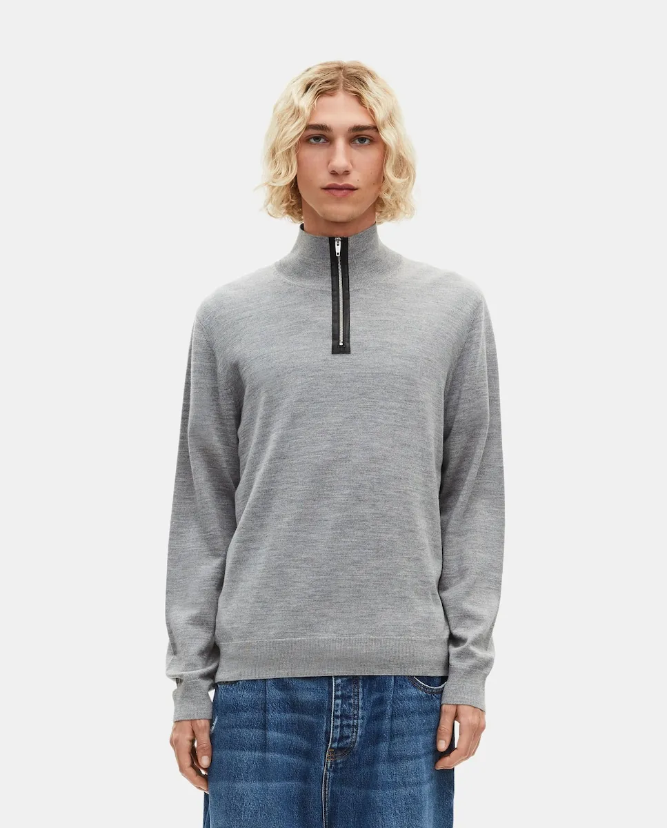 

Мужской свитер с высоким воротником The Kooples, серый