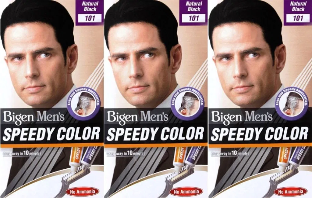 Мужская краска для волос «Speedy Hair Colour 101 Natural Black» от Bigen Bigen