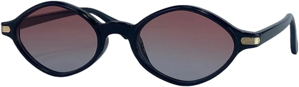 

Женские солнцезащитные очки в маленькой овальной оправе, роскошные, винтажные, круглые, в стиле стимпанк, с защитой от УФ-излучения UV400 TOIPASTN, C3blackgradientred