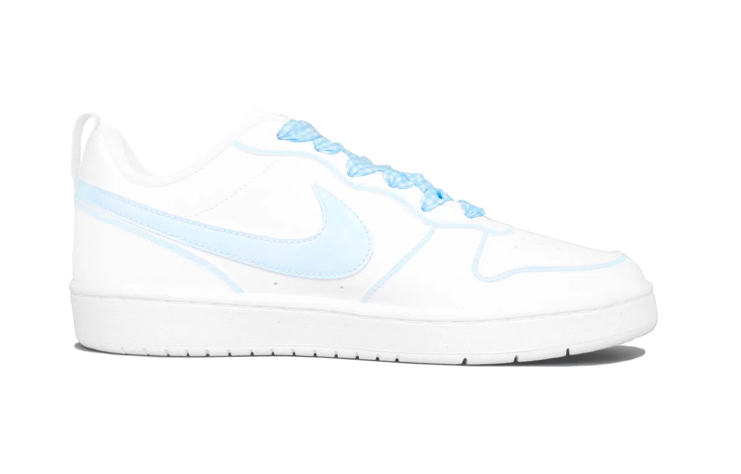 Кроссовки для скейтбординга Nike Court Borough Low детские голубые — фото 3
