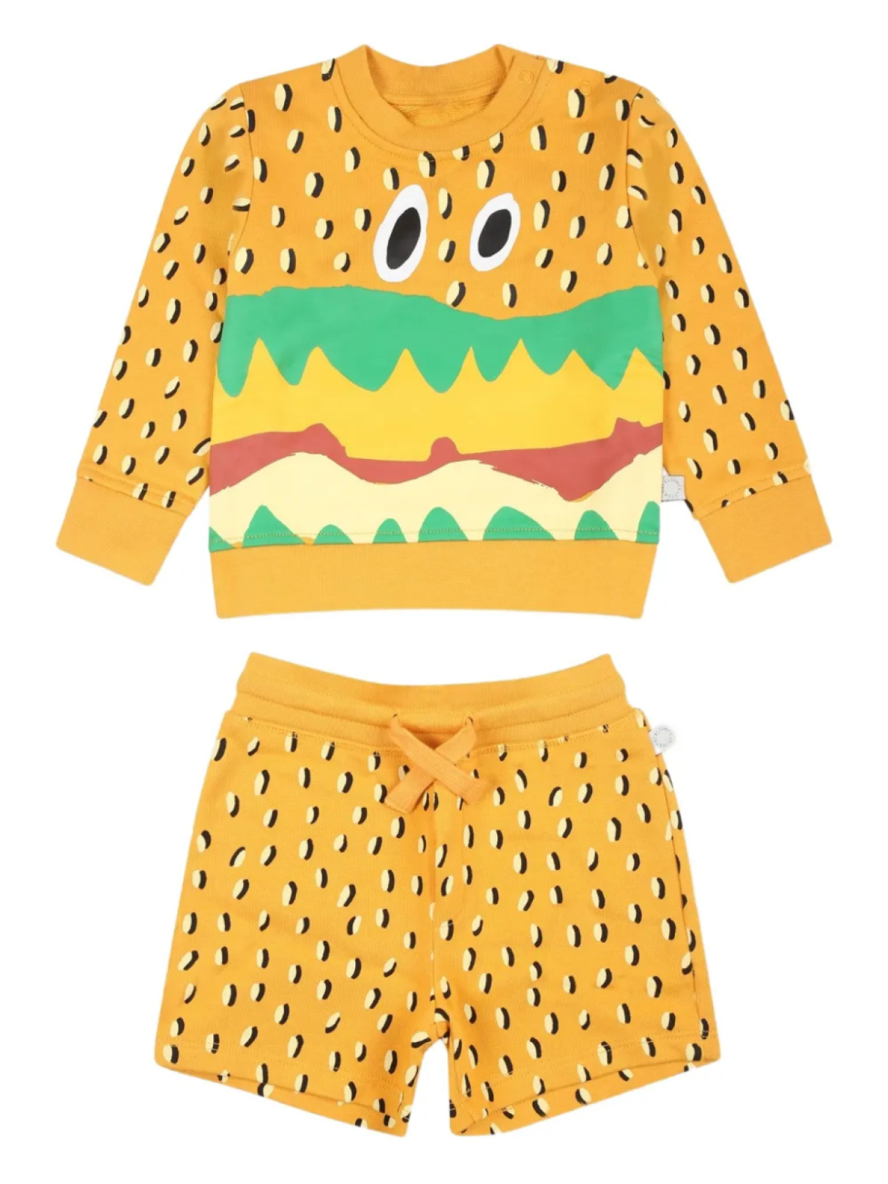 

Шорты с принтом Stella McCartney Kids, желтый