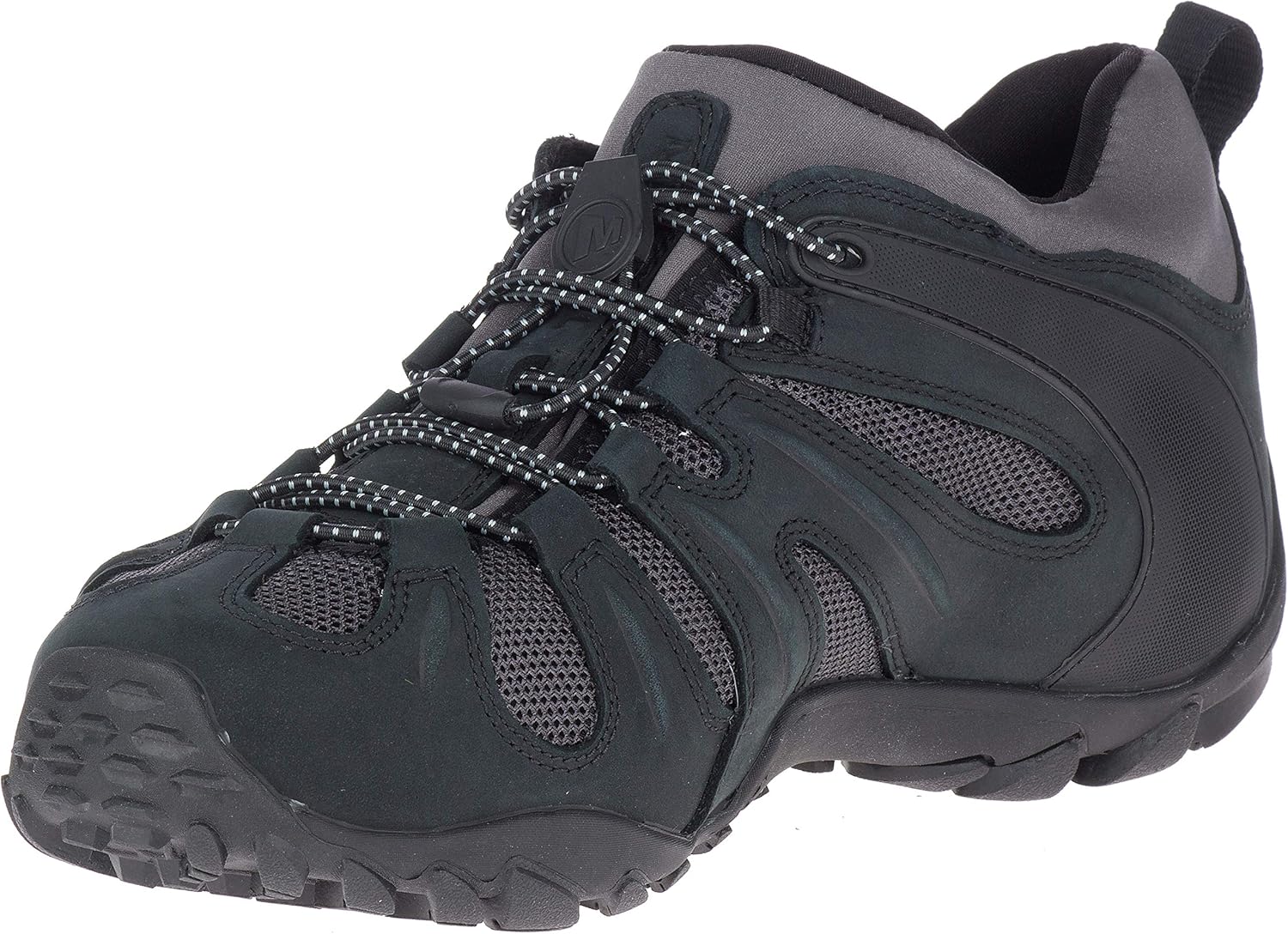 

Мужские тактические ботинки Merrell Chameleon 8 Stretch, водонепроницаемый нубук и верх из сетки, ультра-легкие походные боевые ботинки, черный/серый