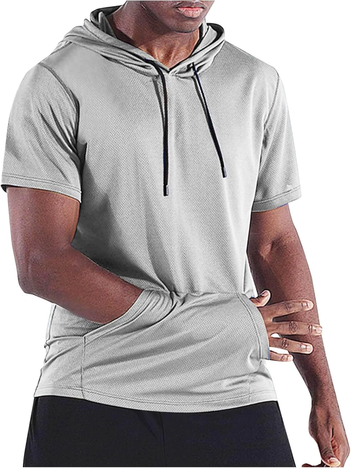 

Мужская футболка с капюшоном и карманом, Casual, Breathable Dademeo