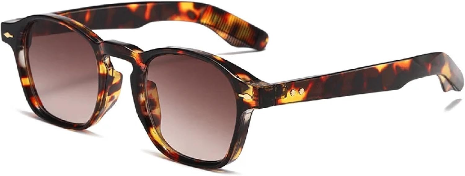 

Солнцезащитные очки с защитой UV400 | Мужские и женские очки с градиентными линзами цвета «рисовый ноготь» | Яркие линзы для занятий спортом на открытом воздухе и вождения DSVIGF, Leopard