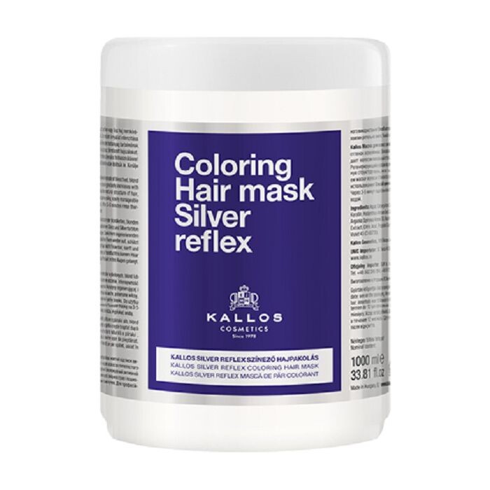 

Маска для волос Mascarilla de Pelo Colorante Silver Reflex Kallos, 1000 ml