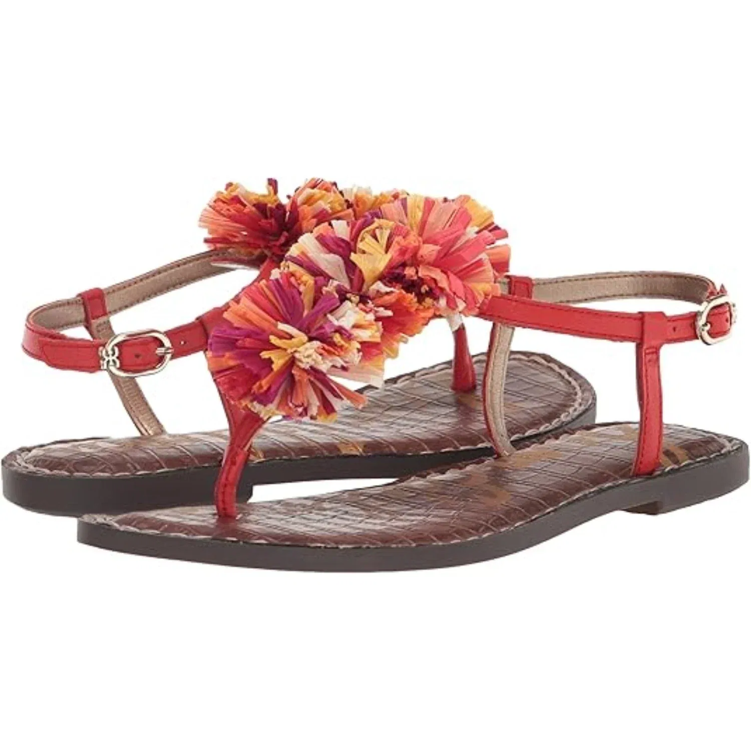 Детские мини-сандалии Sam Edelman Gillie, цвет Bright Poppy, с регулируемым ремешком, модель HAWK1004