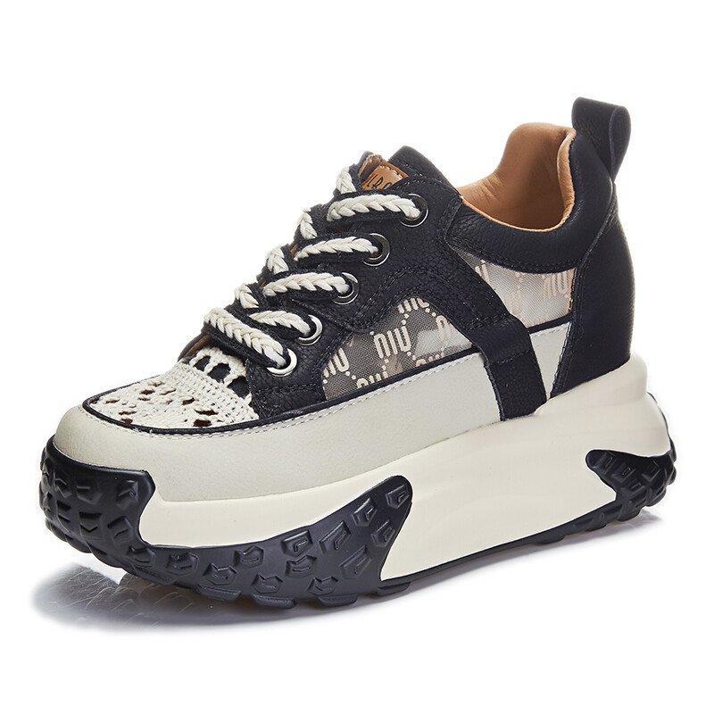 

Кроссовки NRDROFFICIAL Chunky Sneakers Women's Low-Top, Черный, Кроссовки NRDROFFICIAL Chunky Sneakers Women's Low-Top