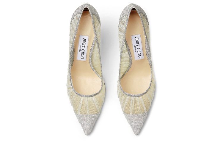 LOVE Slim Heel Высокие каблуки 6,5 см Женские серебряные Jimmy Choo — фото 4