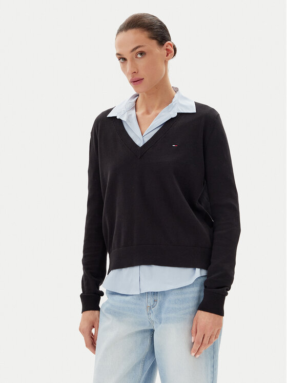 

Свитер обычного кроя Essential DW0DW19888 Tommy Jeans, черный
