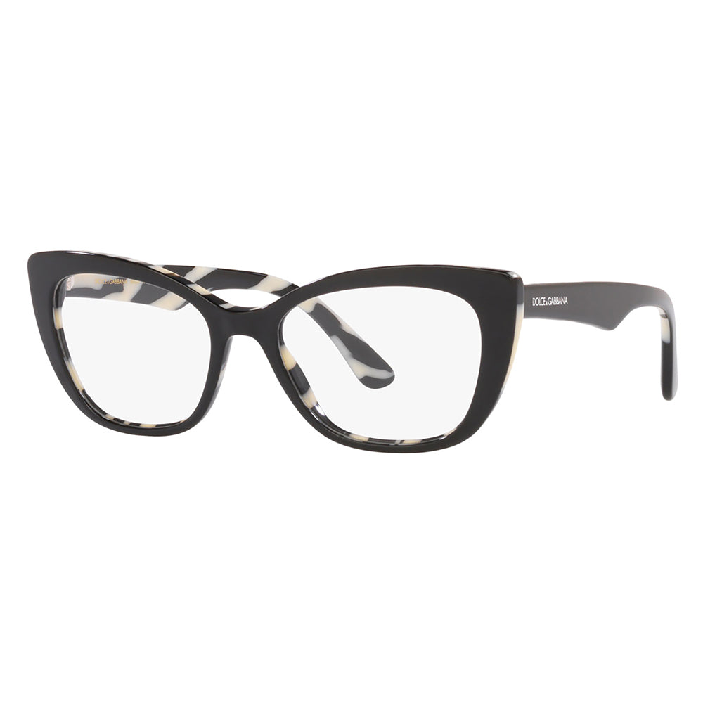 

Dolce & Gabbana DG 3360 3372 52 мм женские очки кошачий глаз 52 мм, цвет top black on zebra