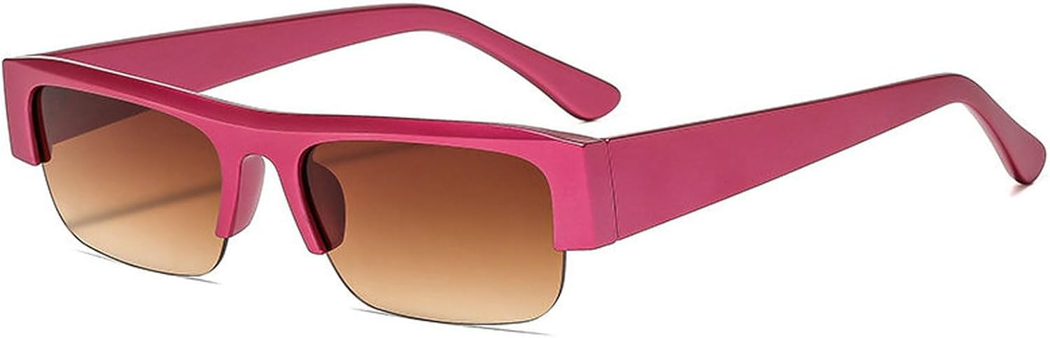 

Винтажные солнцезащитные очки COTIA маленького прямоугольного размера для мужчин и женщин, с оригинальной квадратной оправой, уникальные очки в полуободковой оправе, Rose Red