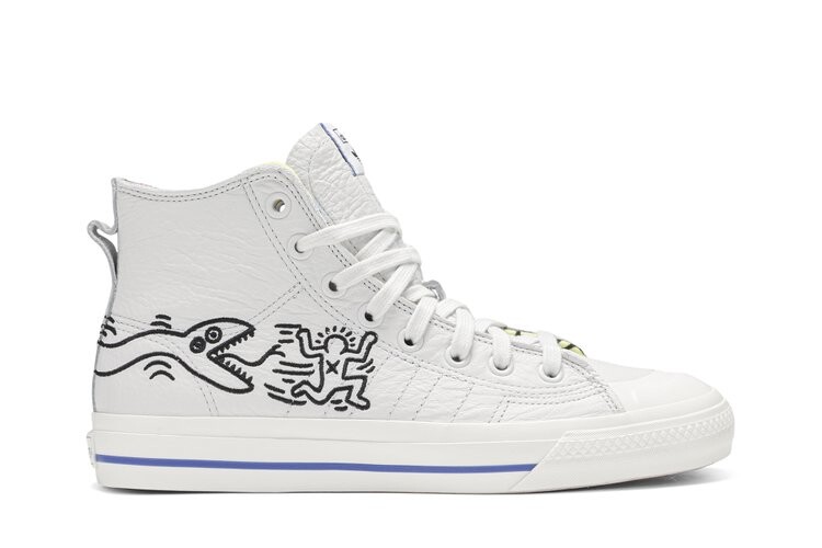 

Кроссовки Adidas Keith Haring x Nizza High RF 'Pop Art', белый, Белый;серый, Кроссовки Adidas Keith Haring x Nizza High RF 'Pop Art', белый