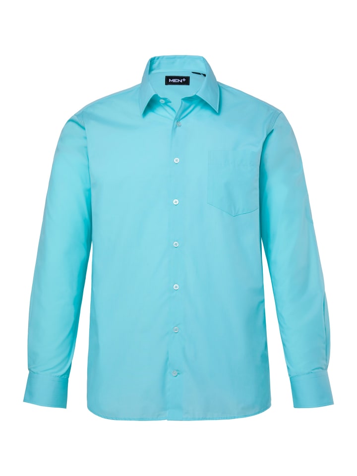 

Men Plus Рубашка светло-бирюзового цвета