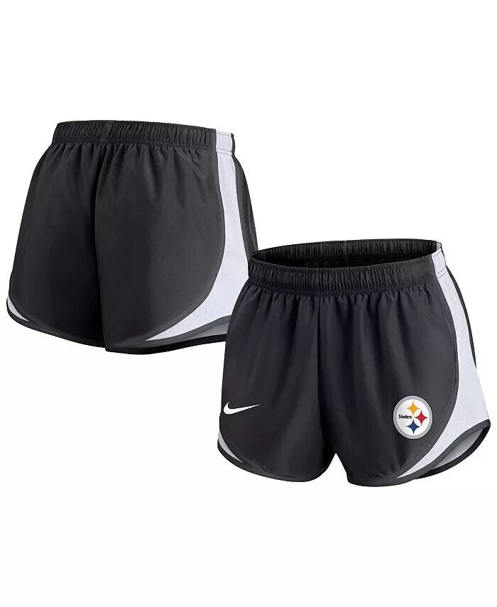 

Женские черные шорты Tempo больших размеров Pittsburgh Steelers Nike