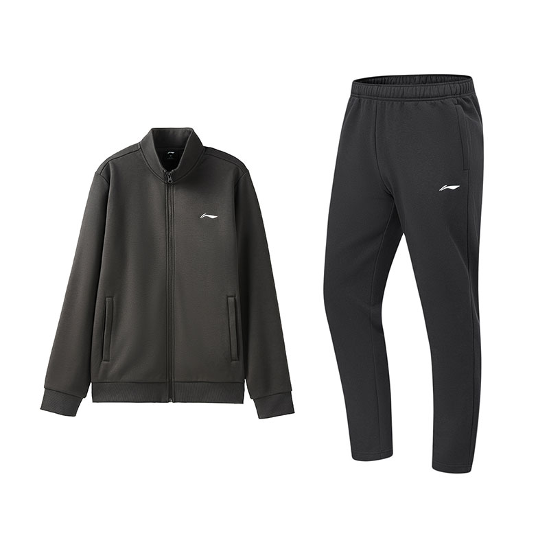 

Li Ning Casual Sportswear Мужской комплект из 2 предметов Li-Ning, obsidian серый top+черный pants