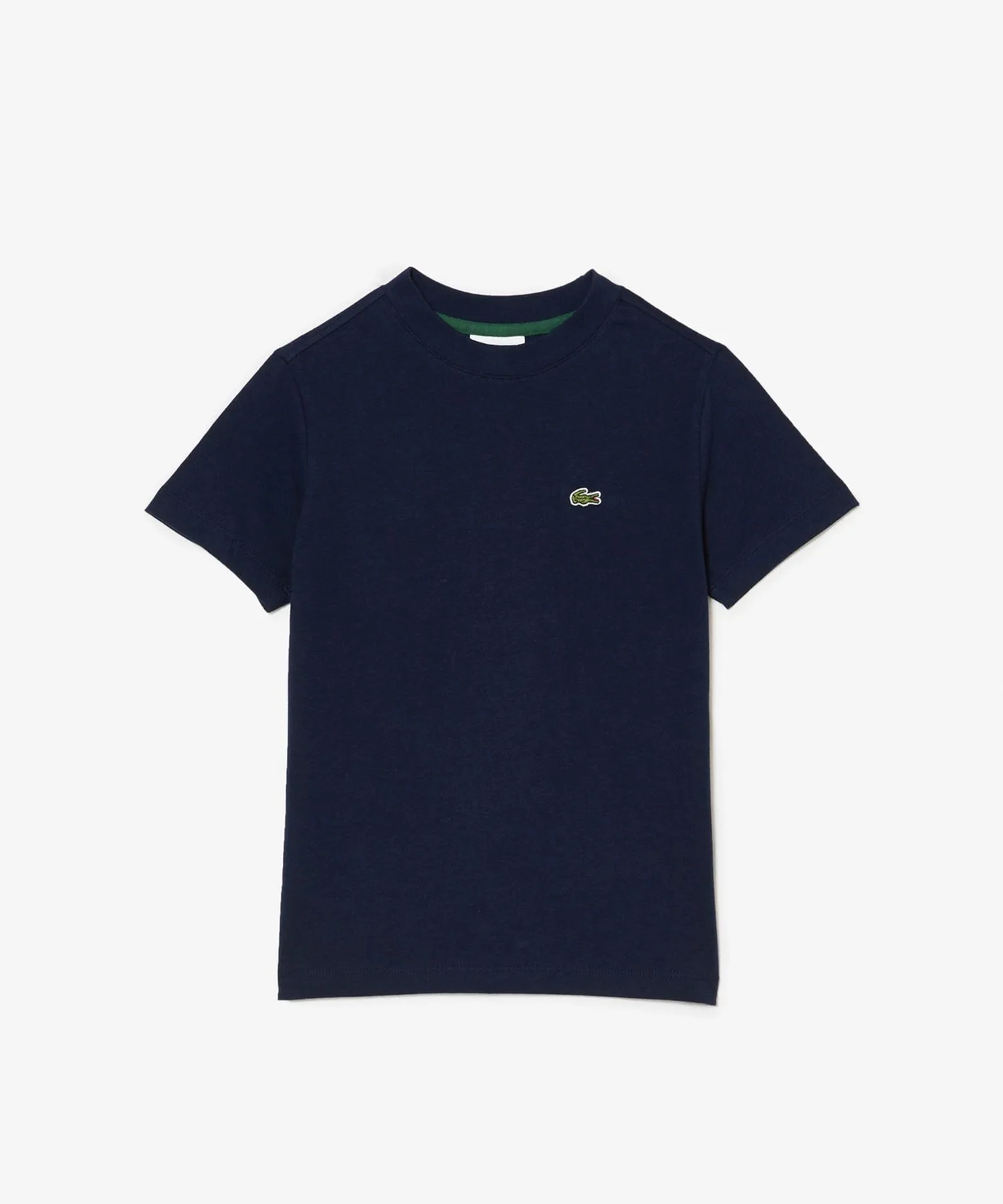 Детская футболка с логотипом Lacoste из органического хлопка TJ0839 темно-синяя