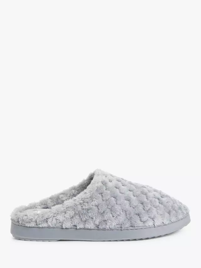 

Тапочки John Lewis Waffle Memory Foam Mule, цвет light/grey