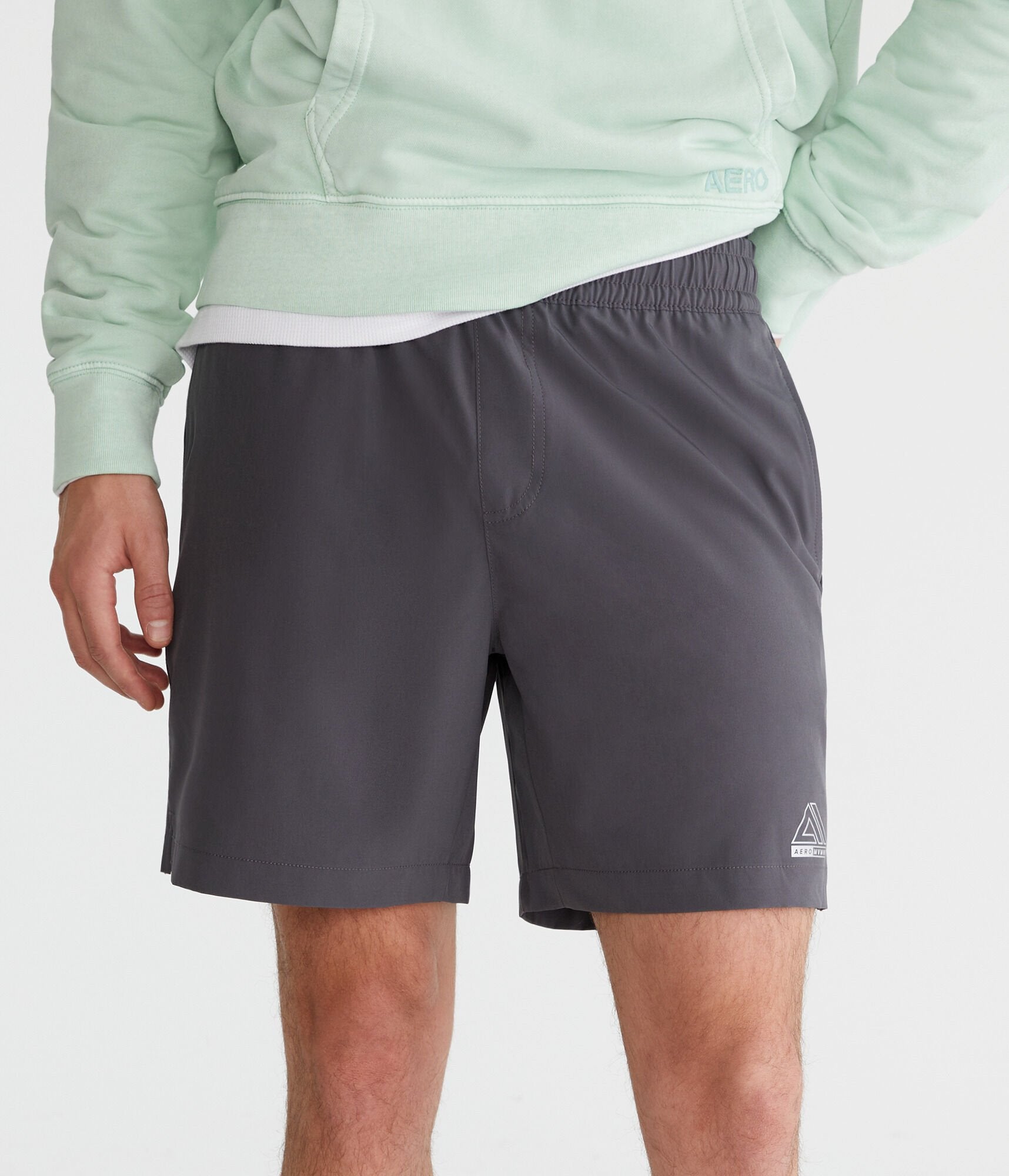 

Aeropostale Mvmnt Гибридные активные шорты 7", темно-серый