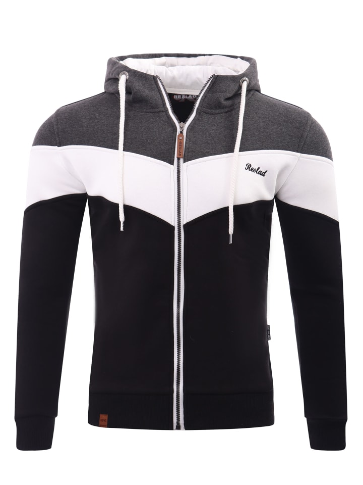 

Толстовка RESLAD Sweatjacke Zipper 3-Colors, цвет schwarz-anthrazit