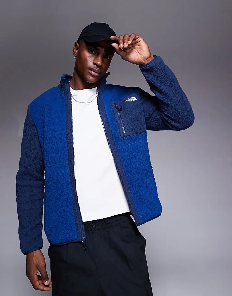 

Флисовая кофта North Face Yumiori с застежкой-молнией темно-синего цвета