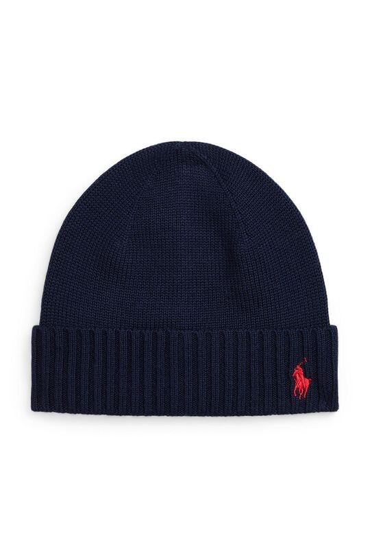 

Детская шерстяная шапка Polo Ralph Lauren, темно-синий